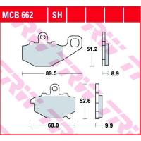 Колодки дисковые TRW_MOTO MCB662