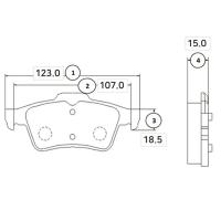 Колодки задние CTR GK0654